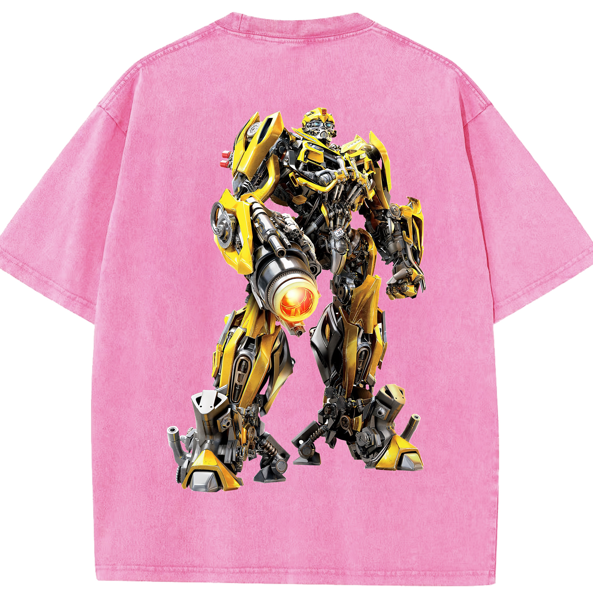（画像用） Transformers トランスフォーマー 綿100% ヴィンテージ風 半袖Tシャツ（背面プリント）